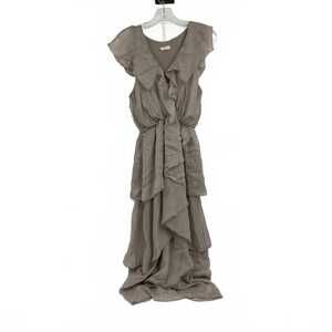 Scandal Gray Silk Maxi Dress | XS, In-Store, Classic Silk Blend